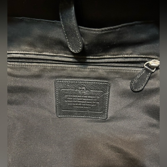 Coach Charles Varsity Men's Black/Charcoal and Orange Backpack - Picture 13 of 15